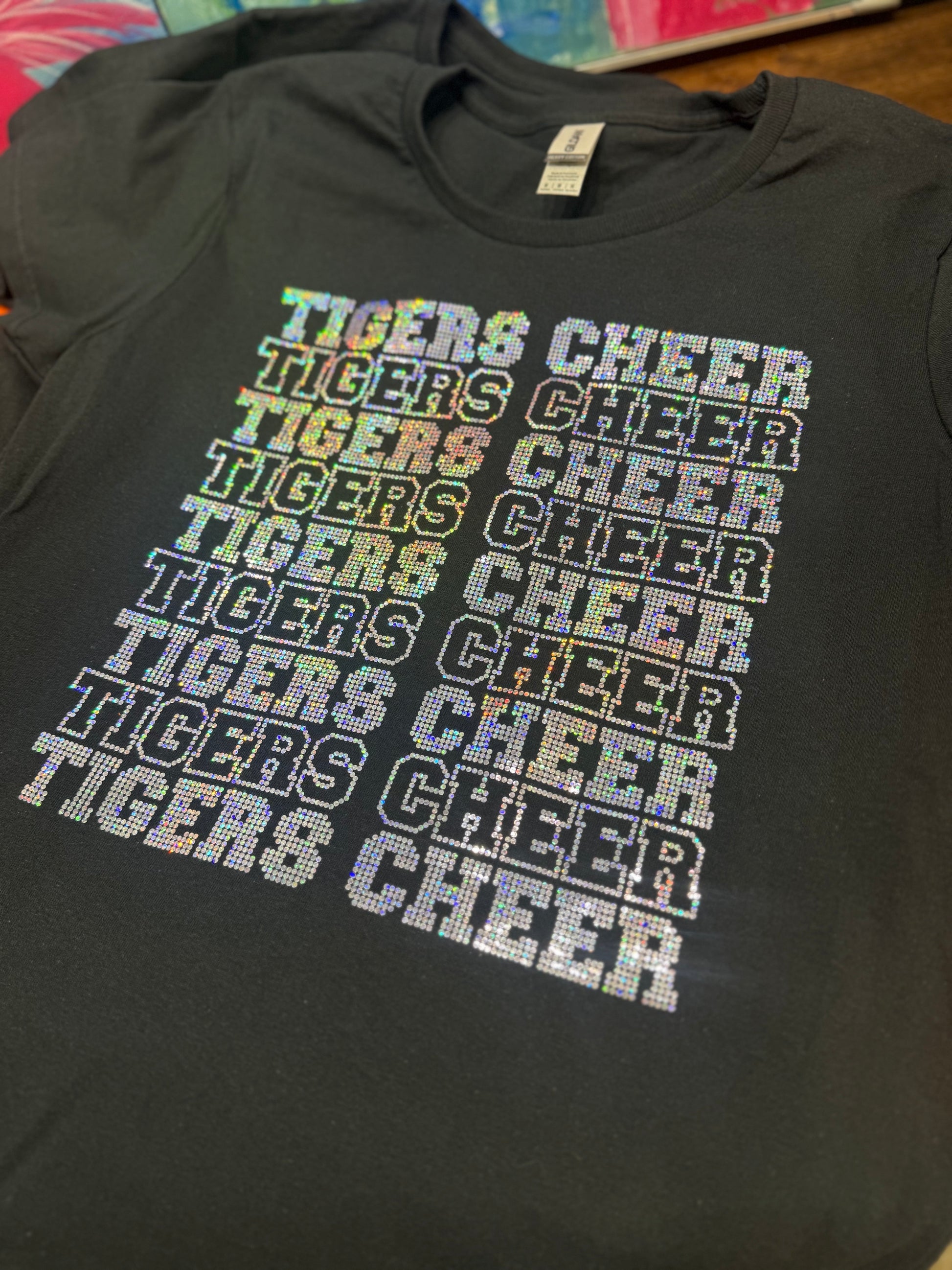 Tigers BlingRaiser-Tigers Cheer Spangles - Silver