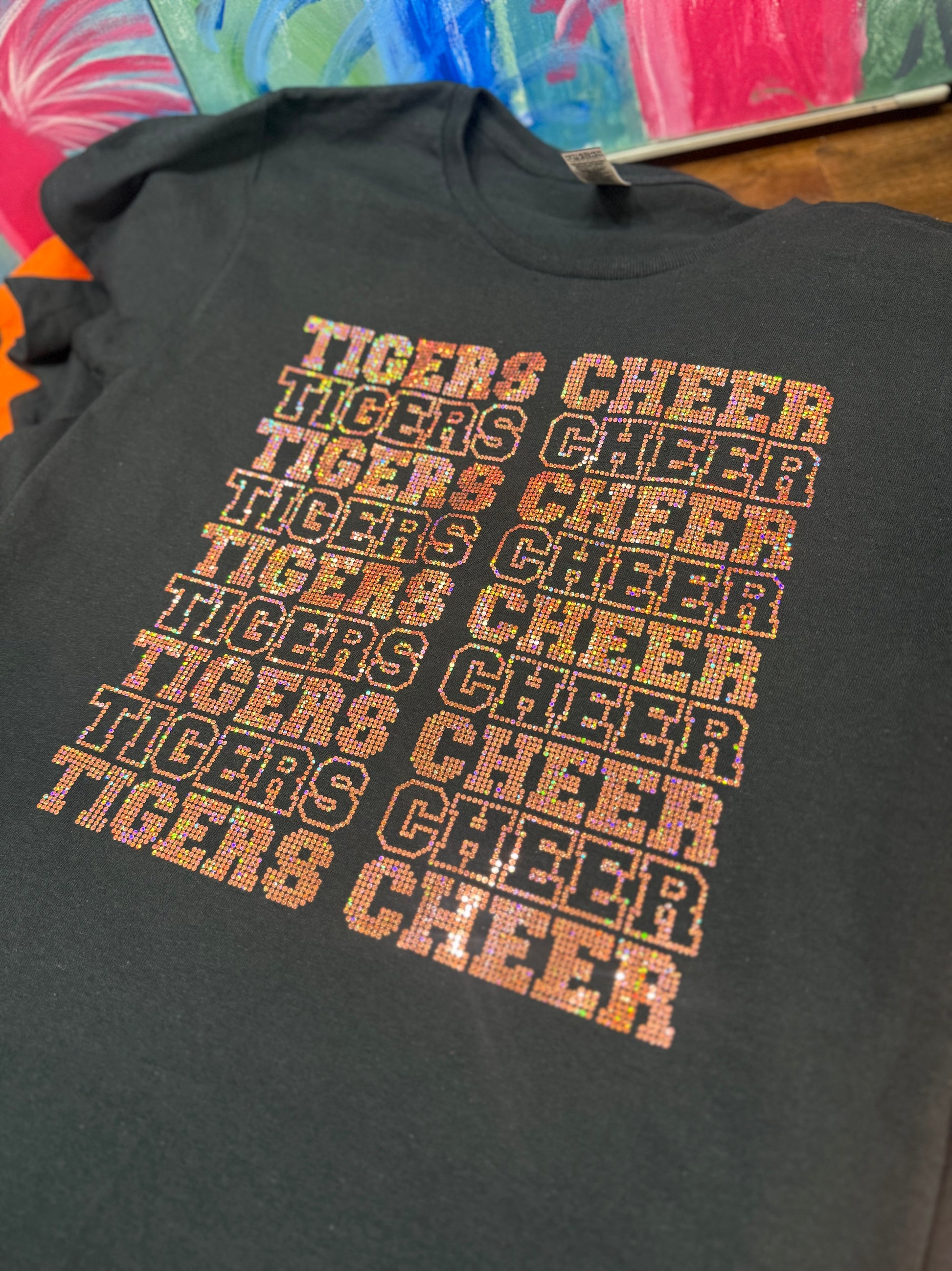Tigers BlingRaiser-Tigers Cheer Spangles - Orange