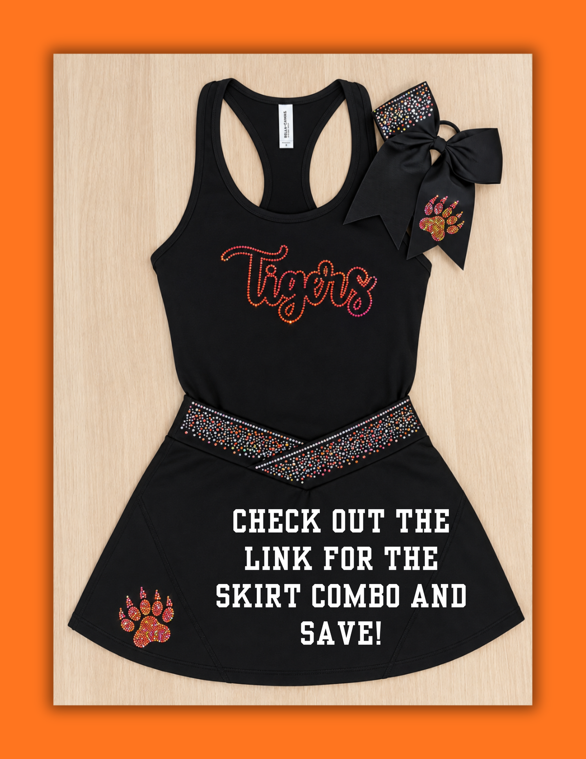 2026 Tigers BlingRaiser-Sparkly Practice Racerback Tank